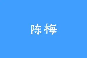 陈梅