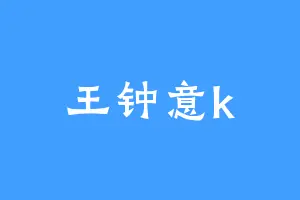 王钟意k