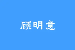 顾明意