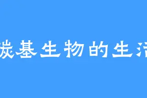 碳基生物的生活