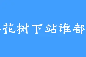 樱花树下站谁都美