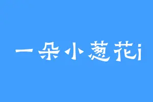 一朵小葱花i