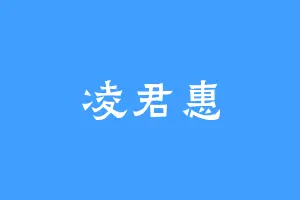 凌君惠