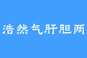 一点浩然气肝胆两昆仑