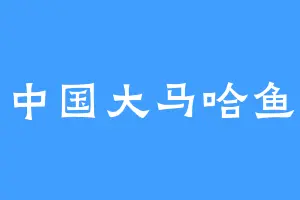中国大马哈鱼