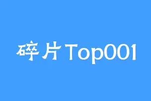碎片Top001
