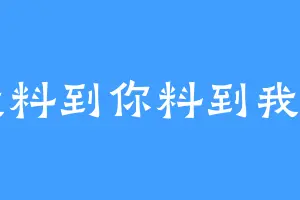 我料到你料到我了