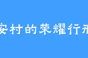 小安村的荣耀行刑官
