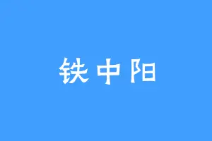 铁中阳