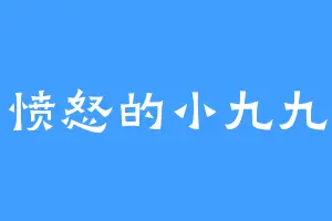 愤怒的小九九